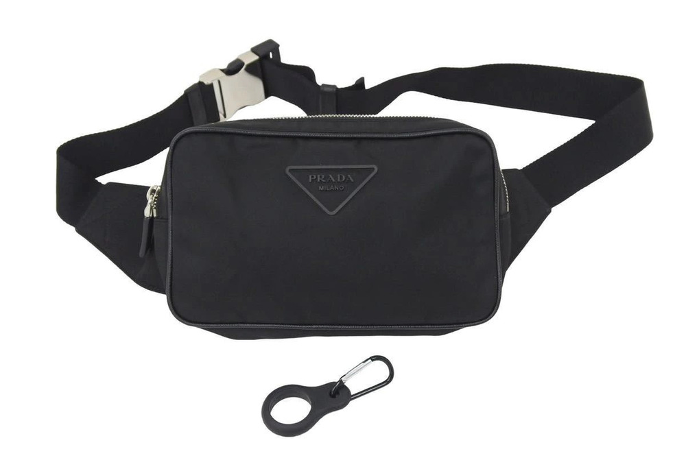 Prada waist bag body black